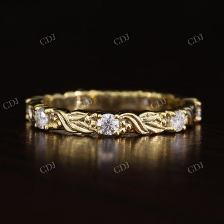 Vintage Style Art Deco Stacking Matching Diamond Band  customdiamjewel   