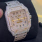 Two Tone Luxury Diamond Hip Hop Iced Out Watch hip hop jewelry CustomDiamJewel   