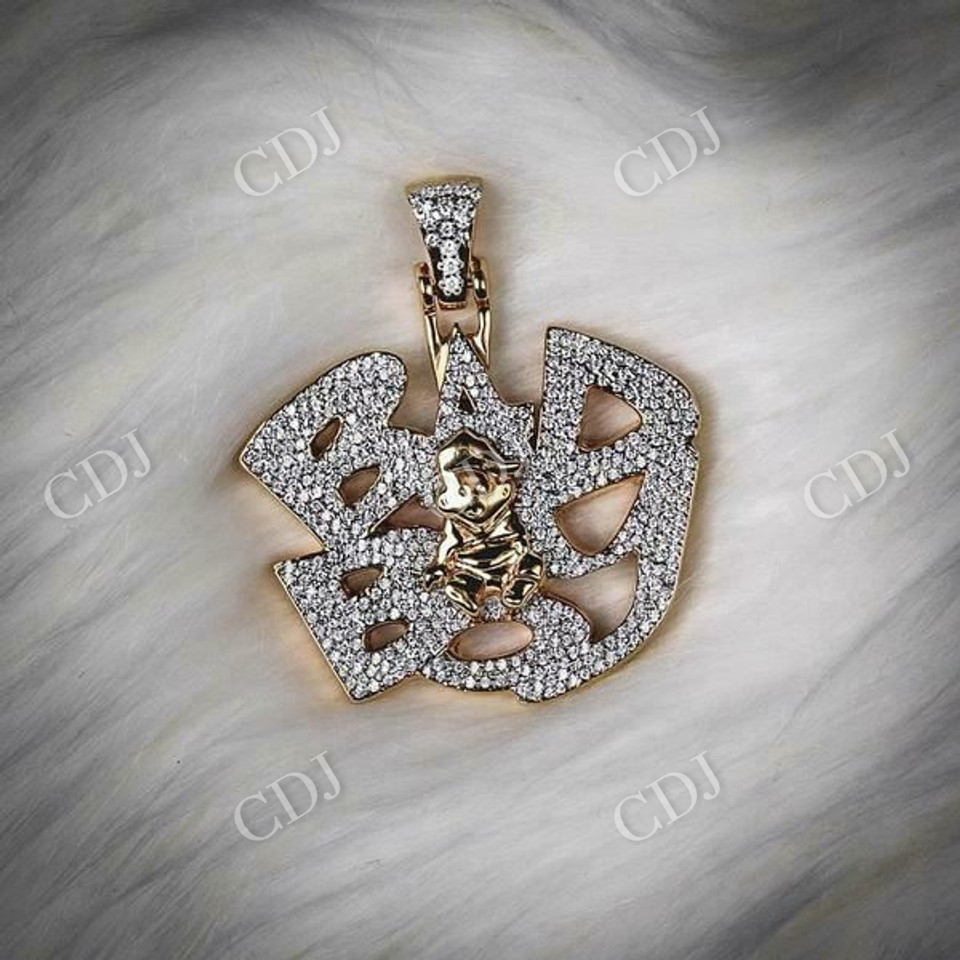 Custom Made Hip Hop Iced Out Pendant  customdiamjewel   