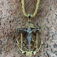 Jesus Crucifix & Anchor Piece & Rope Chain Pendant  customdiamjewel   