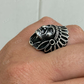 Large Indian Head Chief Biker Ring  customdiamjewel   