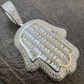 Hand Hamsa Iced Baguette Diamond Hip Hop Pendant  customdiamjewel   