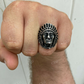 Large Indian Head Chief Biker Ring  customdiamjewel   