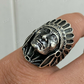 Large Indian Head Chief Biker Ring  customdiamjewel   