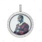 VVS Moissanite Diamond Custom Image Round Pendant hip hop jewelry CustomDiamJewel