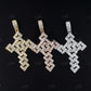 Fashion Design Hip Hop Baguette Diamond Cross Pendant  customdiamjewel   