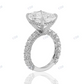 VVS1 D Moissanite Engagement Ring for Women Engagement Ring CustomDiamJewel