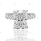 VVS1 D Moissanite Engagement Ring for Women Engagement Ring CustomDiamJewel