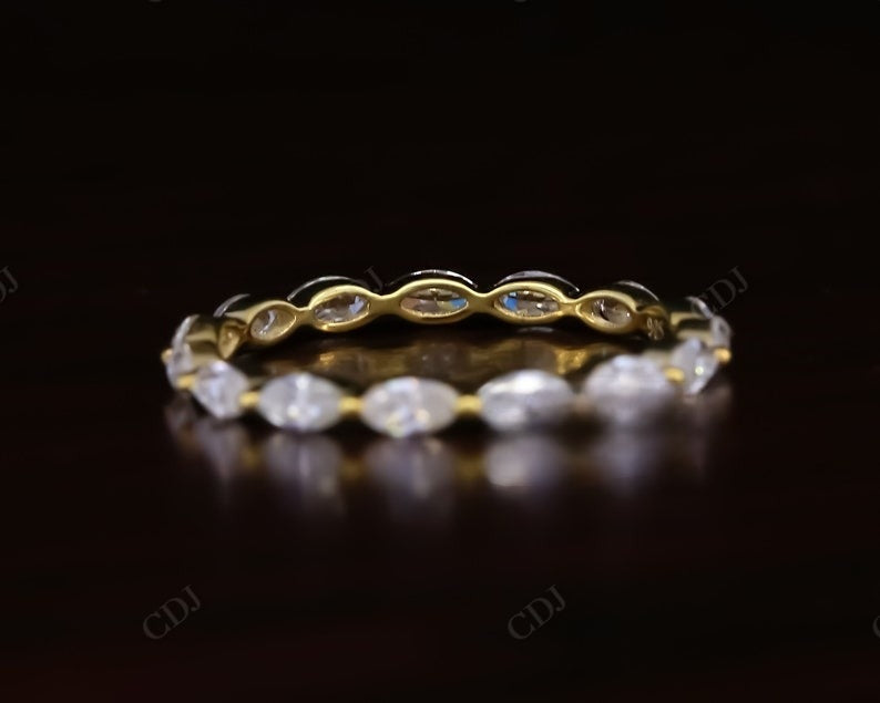 East West 1.50CTW Marquise Cut Lab Grown Diamond Full Eternity Wedding Band  customdiamjewel   