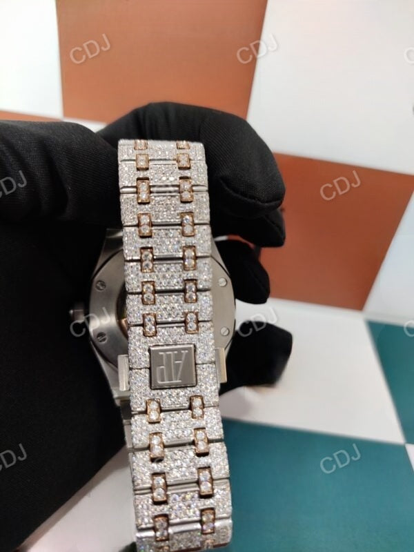 Custom Handmade Pass Diamond Tester VVS Moissanite Diamond Watches Top Brand Watch Wholesaler in India  customdiamjewel   