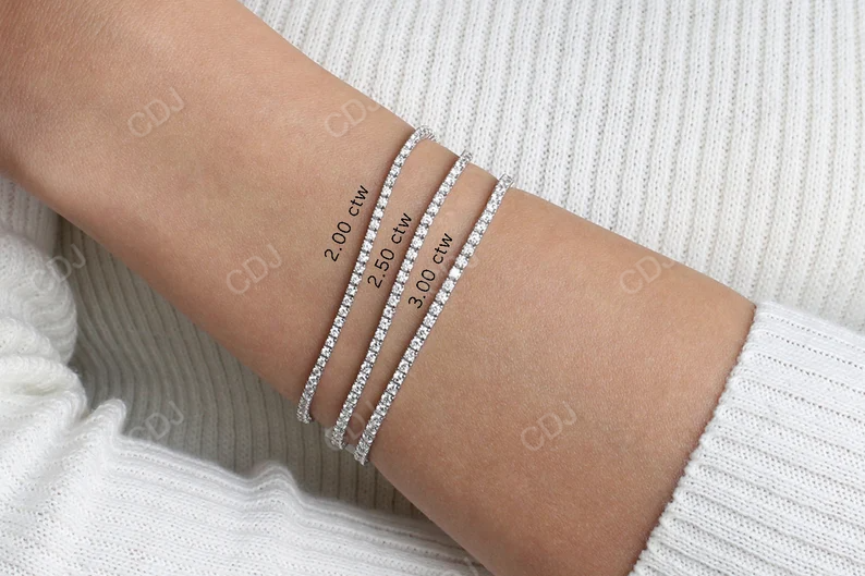 2.5CTW Moissanite Tennis Diamond Bracelet  customdiamjewel   