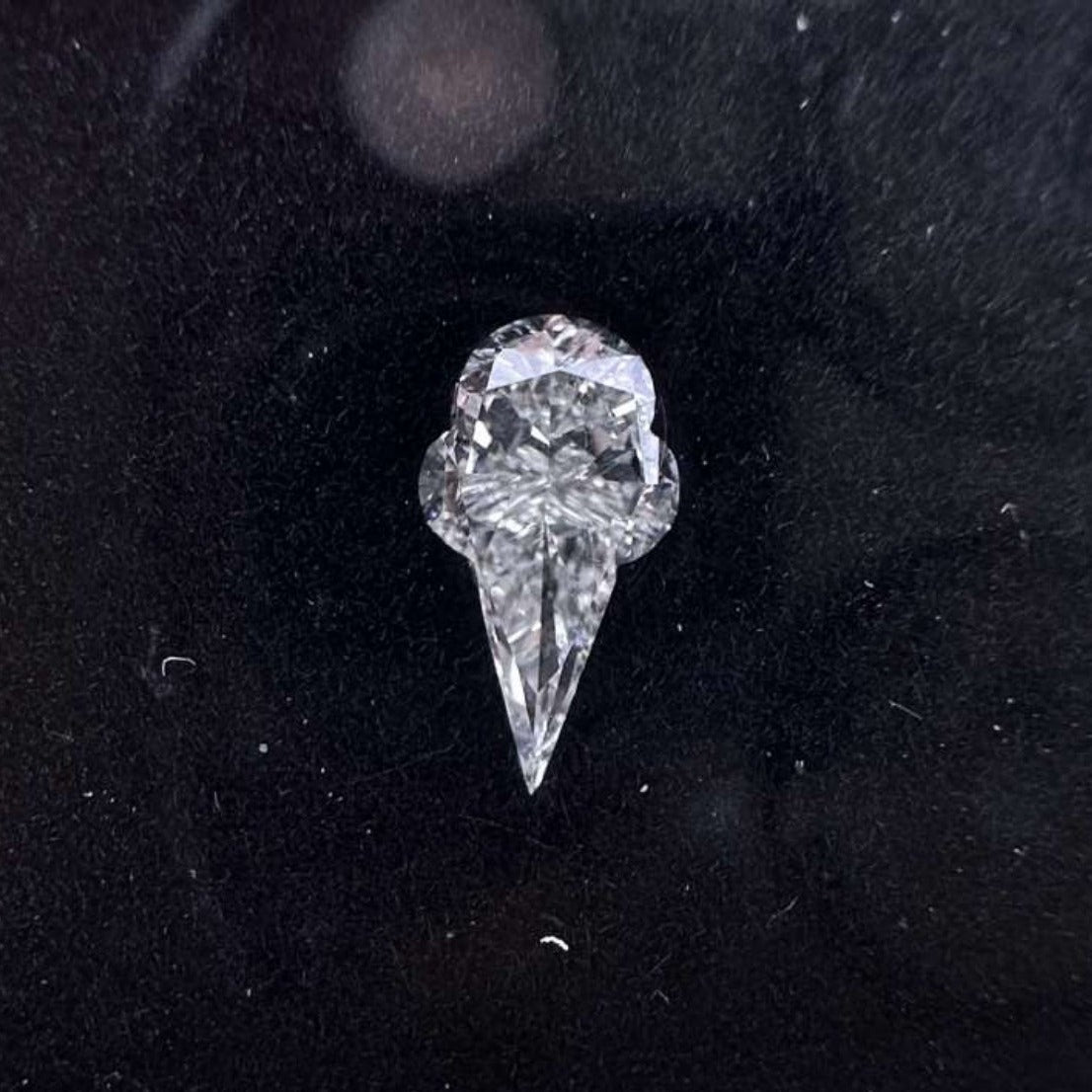 Ice Cream Cone Shape Loose Lab Grown Diamond  customdiamjewel   