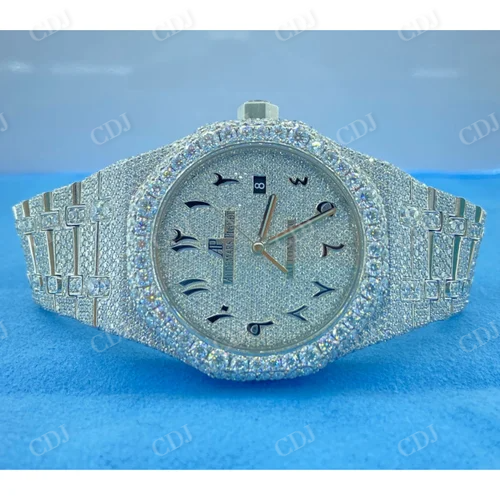 AP Lab Grown Diamond Watch Iced Out Diamond Swiss Movement Watch 27 to 28 CTW (Approx)  customdiamjewel   