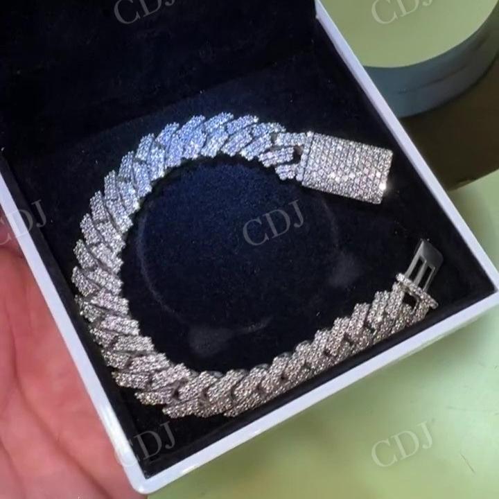 Classic Design 10K Miami Cuban Link Bracelet hip hop jewelry CustomDiamJewel   