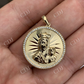 Virgin Mary Baby Jesus Coin Medallion Pendant  customdiamjewel   