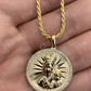 Virgin Mary Baby Jesus Coin Medallion Pendant  customdiamjewel   