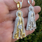 Saint St Lazarus Iced Out Hip Hop Pendant  customdiamjewel   