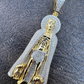 Saint St Lazarus Iced Out Hip Hop Pendant  customdiamjewel   