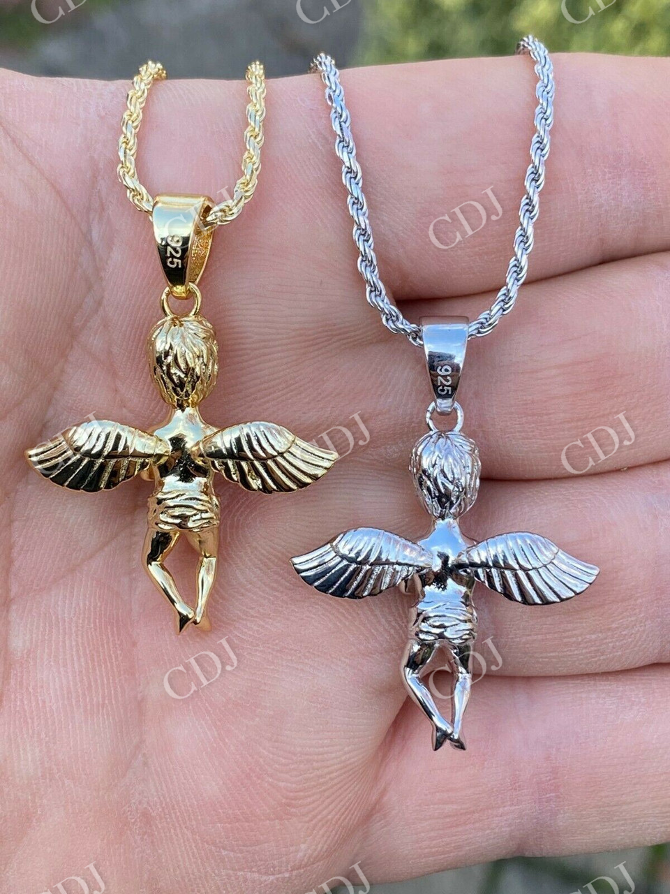 Micro Angel Cherub Hip Hop Pendant  customdiamjewel   