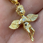 Micro Angel Cherub Hip Hop Pendant  customdiamjewel   