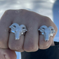 Custom Goat, Animal Face Hip Hop Ring  customdiamjewel   