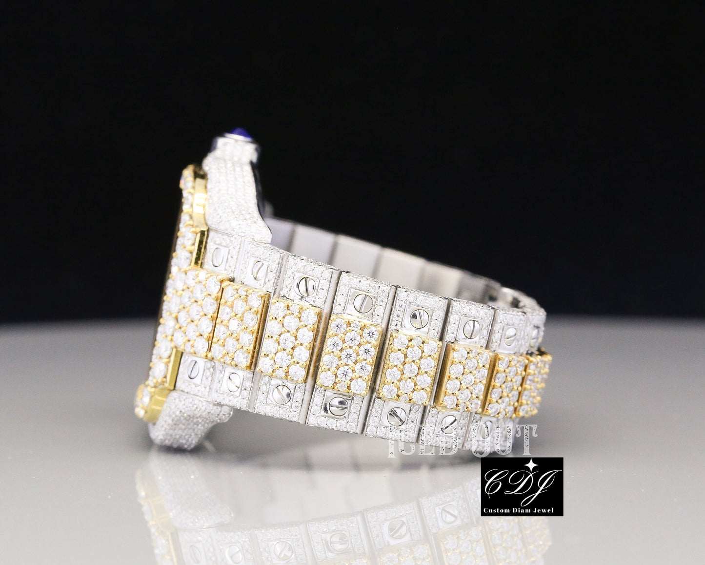 29 CTW (Approx.) Natural Diamond Studded Jewelry For Party Wear Skeleton Watch  customdiamjewel   