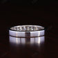 2.00MM Princess Cut Lab Grown Diamond Channel Set Half Eternity Wedding Band  customdiamjewel   