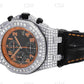 42MM AP Moissanite Diamond Watch Offshore Volcano Diamond Watch Custom Diamond Watch 12.5 CTW (Approx)  customdiamjewel   