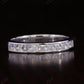 2.00MM Princess Cut Lab Grown Diamond Channel Set Half Eternity Wedding Band  customdiamjewel 10KT White Gold VVS-EF