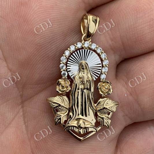 Virgin Mary Hip Hop Pendant  customdiamjewel   