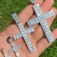 Iced Out Cross Baguette Diamond Pendant  customdiamjewel   