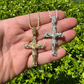 Iced Nugget Jesus On Cross Diamond Pendant  customdiamjewel   