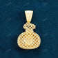 Custom Money Bag Diamond Pendant  customdiamjewel   