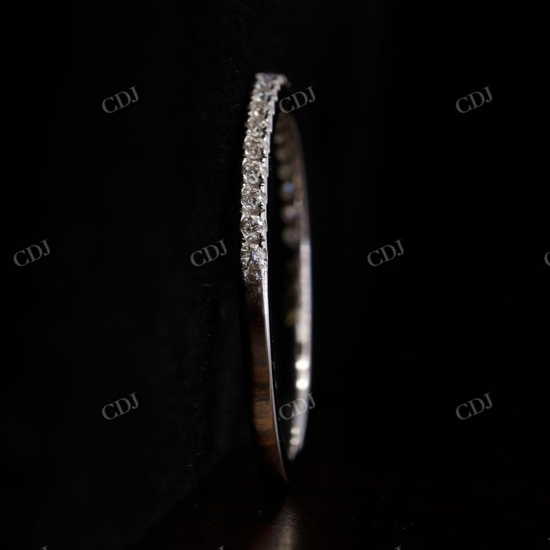 1.2mm Round Diamond Thin Eternity Daily Wear Band  customdiamjewel   