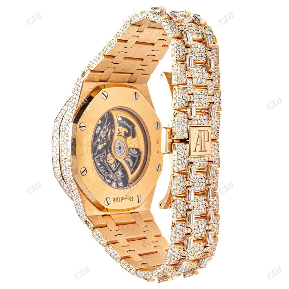 Fully Iced Out Hip Hop Wrist Watch  customdiamjewel   