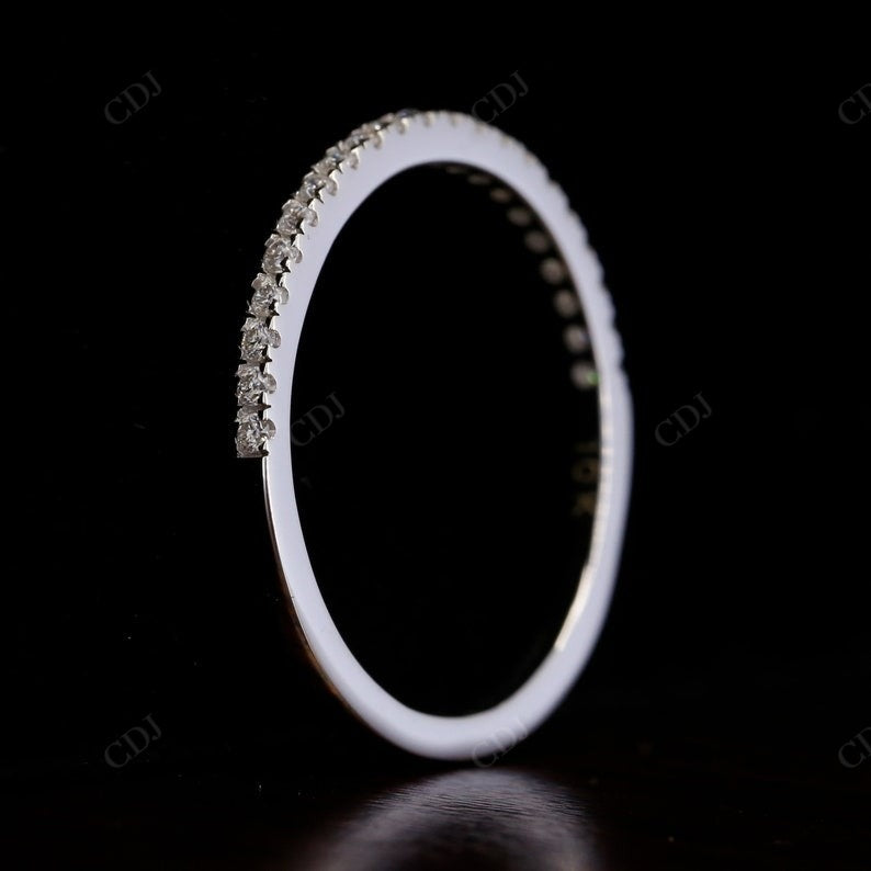 0.40CTW Round Cut CVD Diamond Thin Eternity Wedding Band  customdiamjewel   