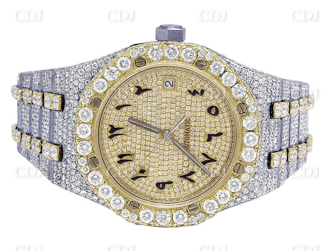 Natural Diamond Watch New Stylish Look Diamond Watch Antique Shape Diamond Case Watch Hip Hop Watch  customdiamjewel   