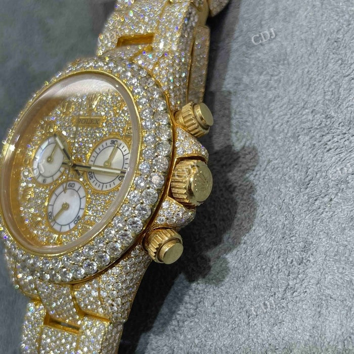 Natural Diamond Customized AP Chrono Watch  customdiamjewel   