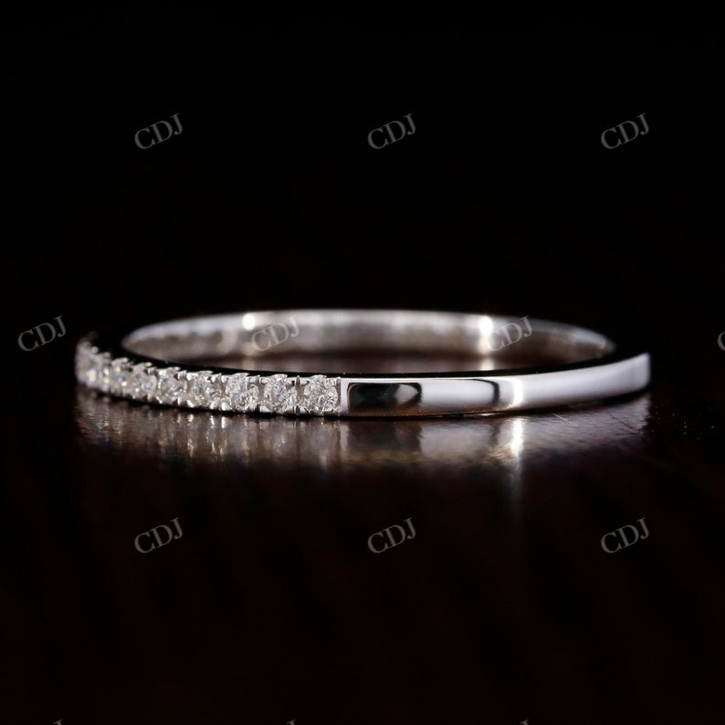 1.2mm Round Diamond Thin Eternity Daily Wear Band  customdiamjewel   