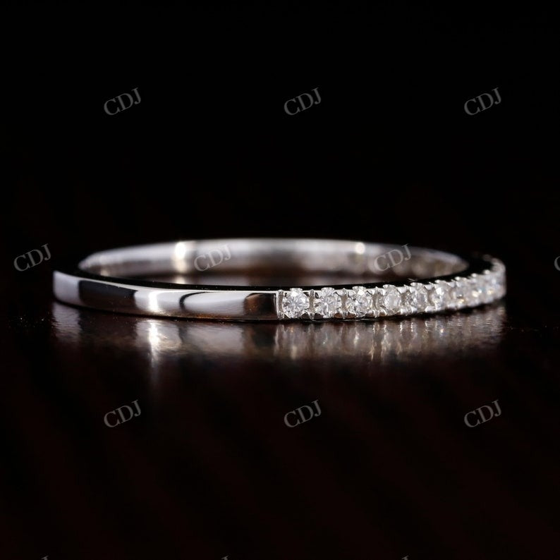 1.2mm Round Diamond Thin Eternity Daily Wear Band  customdiamjewel   