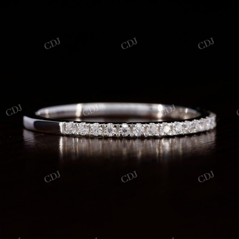 1.2mm Round Diamond Thin Eternity Daily Wear Band  customdiamjewel   