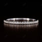 0.40CTW Round Cut CVD Diamond Thin Eternity Wedding Band  customdiamjewel 10KT White Gold VVS-EF