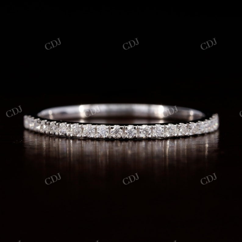 1.2mm Round Diamond Thin Eternity Daily Wear Band  customdiamjewel   