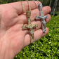 Iced Nugget Jesus On Cross Diamond Pendant  customdiamjewel   