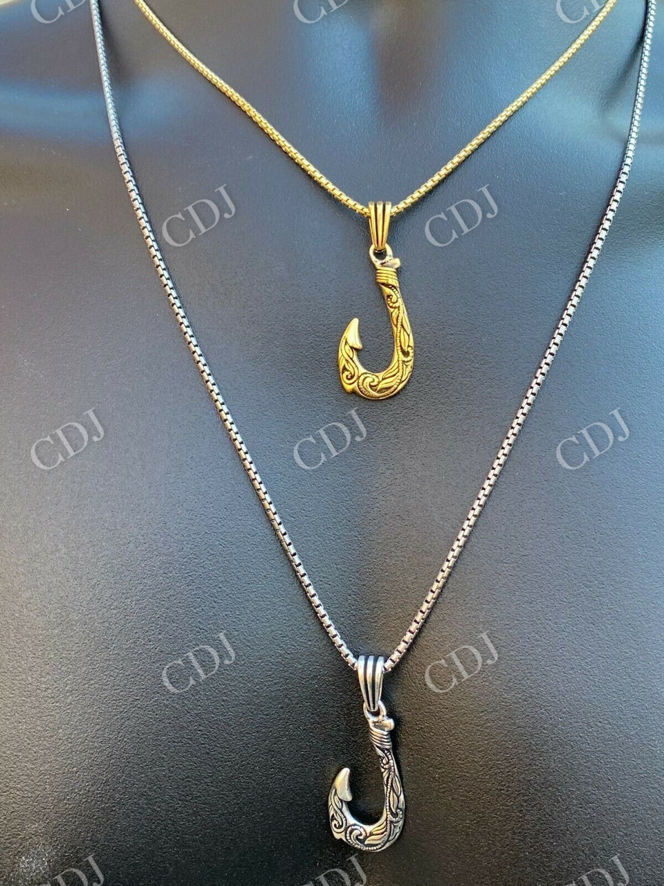 Hawaiian Fishing Hook Pendant  customdiamjewel   