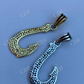 Hawaiian Fishing Hook Pendant  customdiamjewel   