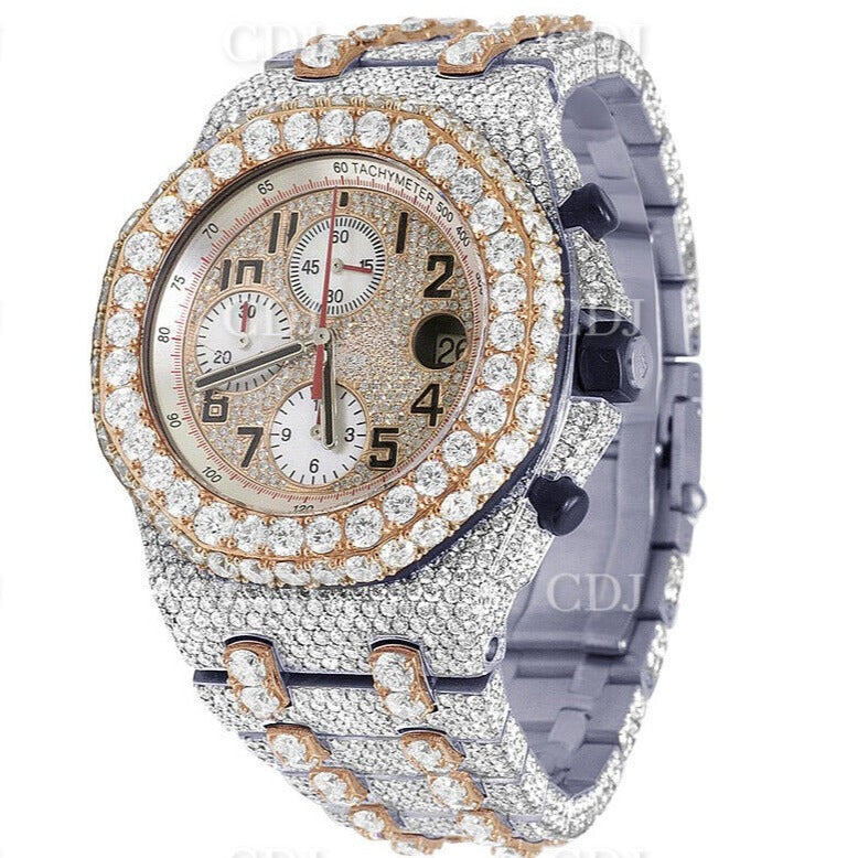 AP Lab Grown Diamond Watch Diamond Mechanical Hip Hop Watch For Men 39.35 CTW (Approx)  customdiamjewel   