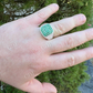 Green Emerald Stone Hip-Hip Ring  customdiamjewel   