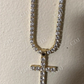 VVS Real Diamond Cross Pendant  customdiamjewel   