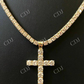 VVS Real Diamond Cross Pendant  customdiamjewel   